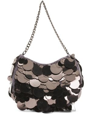 TJ Maxx Sequins Shoulder Bag For Leather - Metallic