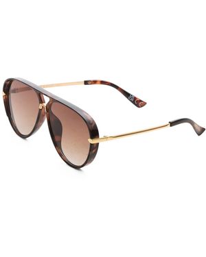 TJ Maxx Aviator Oversized Sunglasses For - Brown
