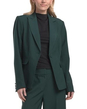 TJ Maxx One Button Blazer, Polyester - Green