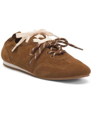 TJ Maxx Suede Prudy Ballerina Sneakers For - Brown