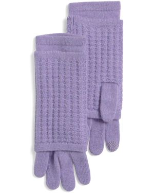 TJ Maxx Cashmere Waffle Stitch 3-In-1 Gloves For - Purple