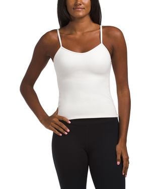 TJ Maxx Butter Soft Molded Cup Essential Bra Tank, Spandex/Polyester - White