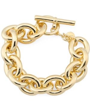 TJ Maxx 18Kt Plated Bronze Chunky Link Bracelet For - Metallic