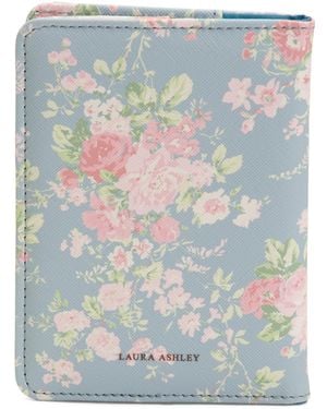 TJ Maxx Floral Printed Rfid Passport Holder, Leather - Blue