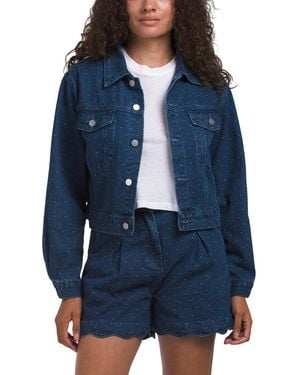 TJ Maxx Heidi Denim Jacket, Cotton/Polyester - Blue