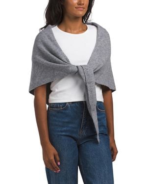 TJ Maxx Solid Triangle Scarf For Polyester - Gray