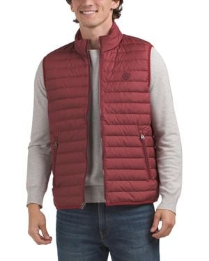 TJ Maxx Lightweight Down Filled Vest For Polyester - Red