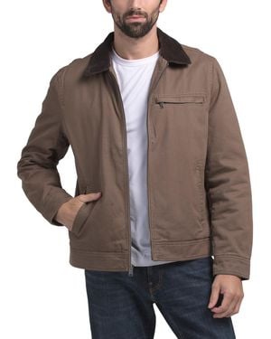 TJ Maxx Corduroy Collared Barn Jacket For Cotton/Polyester/Diamond - Brown
