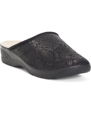 TJ Maxx Electric Slides For Leather - Black