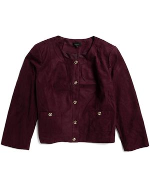 TJ Maxx Faux Suede Jacket, Polyester//Suede - Red