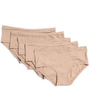 TJ Maxx 5Pk Fits Everybody Hipsters For Nylon/Spandex - Natural