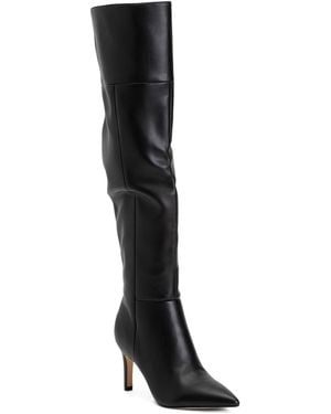TJ Maxx Leather Genessa Over The Knee Boots For - Black