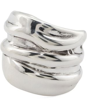 TJ Maxx Sterling Electroform Multi Row Ring - Gray