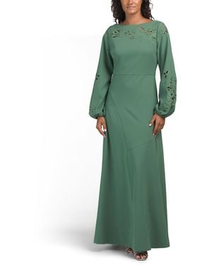 TJ Maxx Valentina Embellished Dress For Spandex/Polyester - Green