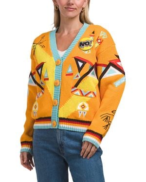 TJ Maxx Heritage Cardigan, Spandex/Cotton - Orange