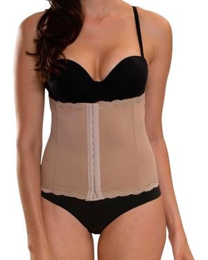 TJ Maxx Scuba Waist Cincher With Lace Trim For Spandex/Polyester - Black