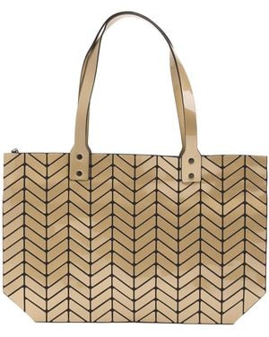 TJ Maxx Shiny Chevron Tote For Leather - Metallic