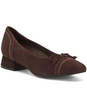 TJ Maxx Suede Harriot Low Heels For - Brown