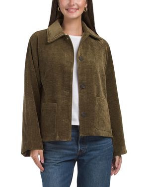 TJ Maxx Corduroy Swing Jacket, Spandex/Polyester - Brown