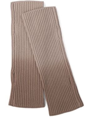TJ Maxx Wool Amalia Ribbed Knit Fingerless Gloves For - Brown