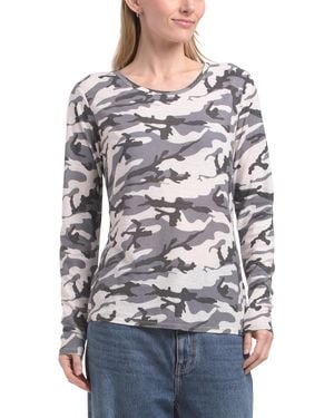 TJ Maxx Crew Neck T-Shirt For Cotton/Polyester/Rayon - Gray