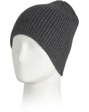 TJ Maxx Avery No Cuff Ribbed Knit Beanie For Polyester/Acrylic - Gray