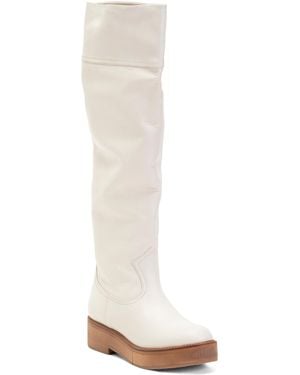 TJ Maxx Leather High Shaft Boots For - White