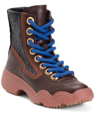 TJ Maxx Leather Sanho Curla Boots For Leather/Suede - Blue