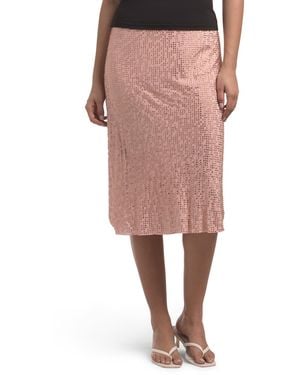 TJ Maxx Silk Crepe De Chine Skirt For Polyester - Pink