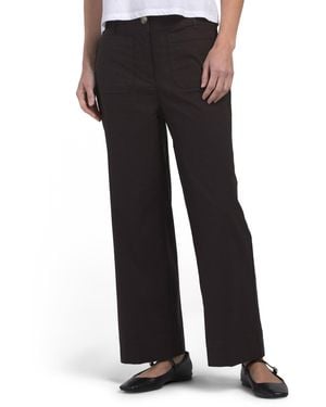 TJ Maxx Linen Blend Pants For Spandex/Cotton/Linen - Black