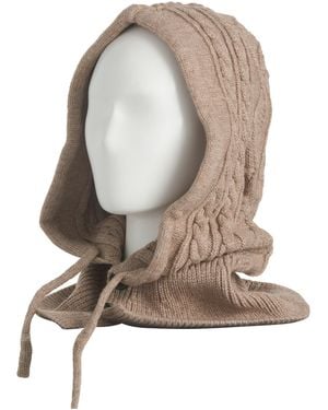 TJ Maxx Cable Knit Balaclava For Acrylic - Natural