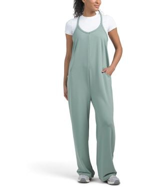 TJ Maxx Harem Wide Leg Jumpsuit With Adjustable Shoulder Straps, Spandex/Polyester/Rayon - Green
