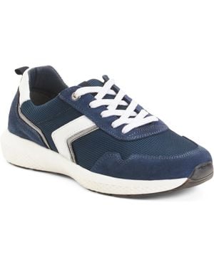 TJ Maxx Suede Comfort Sneakers For - Blue