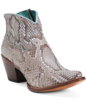 TJ Maxx Leather Ankle Boots Pointy Toe For - Blue