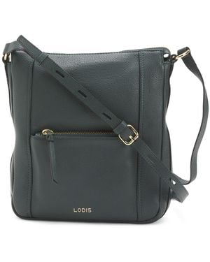 TJ Maxx Leather Crossbody, Leather - Gray