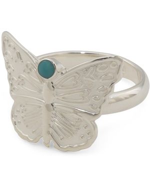 TJ Maxx Sterling Plated Butterfly Ring - Gray