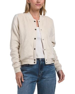 TJ Maxx Lynette Sherpa Bomber Jacket, Polyester - Natural