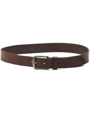 TJ Maxx Leather Flat Plain Belt - Brown