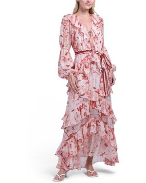 chiffon pink maxi dress Alma Chiffon Dress main image 0