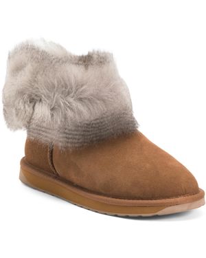 TJ Maxx Suede Stinger Micro Crimp Boots For - Brown
