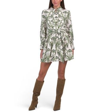 TJ Maxx Linen Blend Maple Mini Dress For Cotton/Linen - Natural