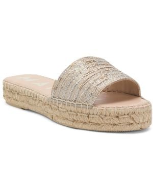 TJ Maxx Espadrille Slide Sandals For - Metallic