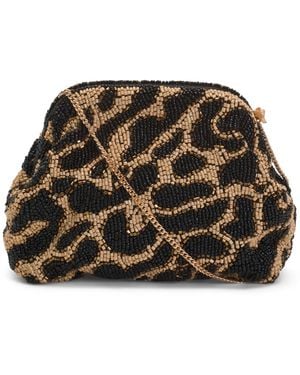TJ Maxx Leopard Beaded Bag For Polyester - Black