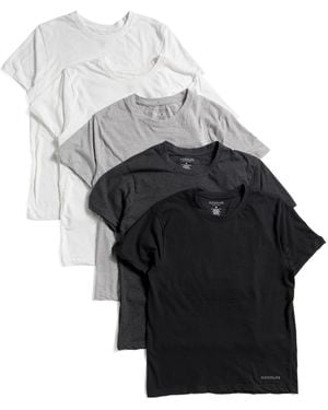 TJ Maxx 5Pk Classic Crew Tees For Cotton/Polyester - Gray