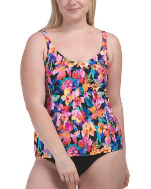 TJ Maxx Bora Bora Tankini Top For Nylon/Spandex - Red