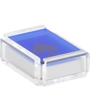 TJ Maxx Luxury Acrylic Standing Card Holder - Blue