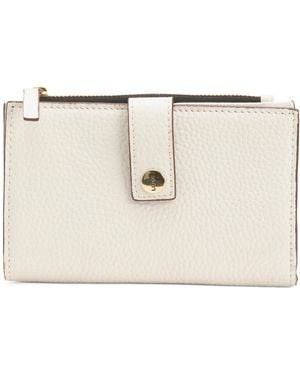 TJ Maxx Leather Kate North South French Wallet For Leather - Natural