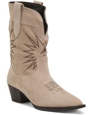 TJ Maxx Suede Bo Suede Western Boots For - Brown