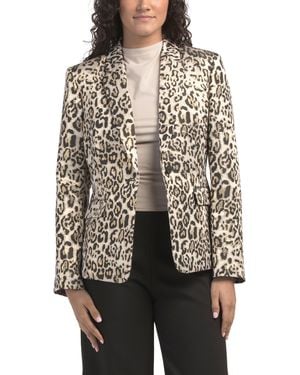 TJ Maxx Printed Blazer, Polyester - Multicolor