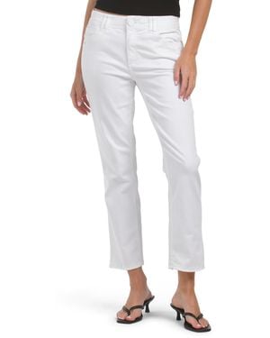 TJ Maxx Ab Tech High Rise Slim Straight Leg Jeans For Spandex/Cotton/Polyester - White